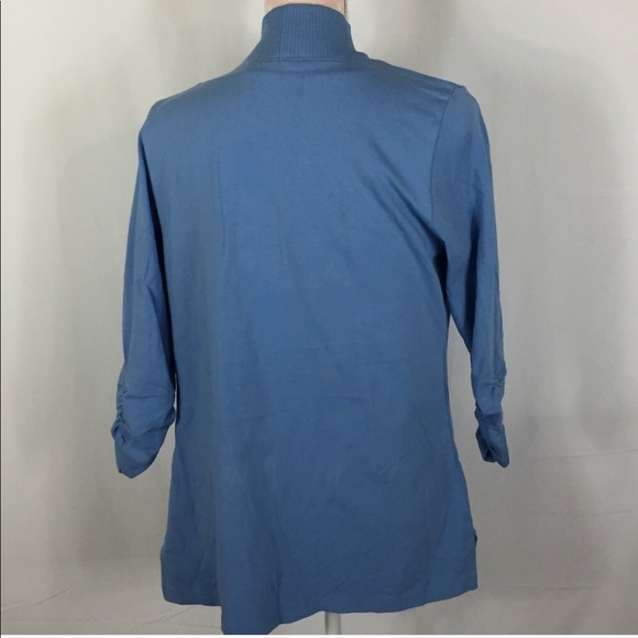 E.L.I. Sky Blue Knit Cardigan Size M - Picture 2 of 7